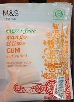 Mängden socker i Mango et lime gum