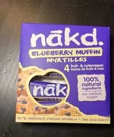 Mängden socker i Barre Nākd Myrtilles