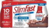 Mängden socker i Slimfast, 10 Day Slim Down Meal Replacement Shake, Creamy Milk Chocolate