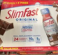 Mängden socker i Slimfast meal replacement shake