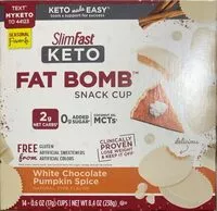 Mängden socker i Slimfast keto fat bomb