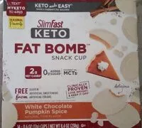 Mängden socker i White Chocolate Pumpkin Spice Fat bomb Snack Cup