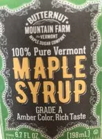 Mängden socker i 100% pure vermont maple syrup
