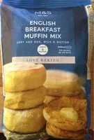 Mängden socker i English breakfast muffin mix