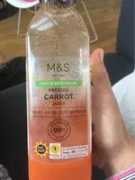 Mängden socker i Pressed carrot juice