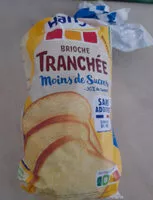 Mängden socker i brioche tranchée  moins de sucres