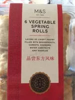 Mängden socker i Vegetables spring rolls