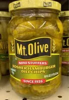 Mängden socker i Mini stuffers kosher hamburger dill chips