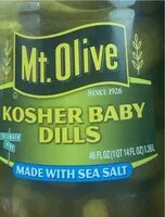 Mängden socker i Mt. Olive Kosher Baby Dill Pickles