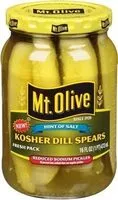 Mängden socker i Kosher Dill Spears Pickles