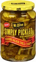Mängden socker i Mt olive simply pickles hamburger dill chips