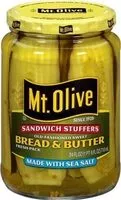 Mängden socker i Bread & Butter Sandwich Stuffers Pickle, Sea Salt