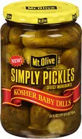 Mängden socker i Mt olive simply pickles kosher baby dills