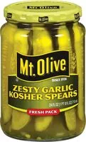 Mängden socker i Zesty garlic kosher spears fresh