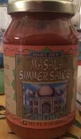Mängden socker i Trader joe's, masala simmer sauce