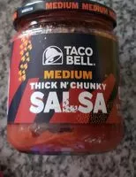 Mängden socker i Taco Bell Medium Thick N' Chunky Salsa