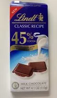 Mängden socker i Milk chocolate 45% cocoa