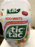 Mängden socker i Tic tac fruit adventure mint