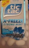 Mängden socker i Tic Tac x-freeze