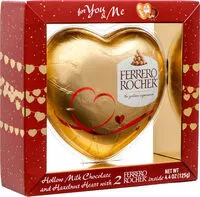 Mängden socker i Hollow milk chocolate and hazelnut heart
