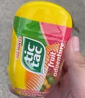 Mängden socker i Fruit adventure tic tacs 200 mints