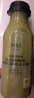 Mängden socker i Smoothie Cucumber Avocado & Lime