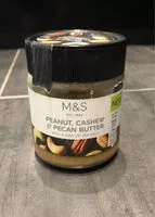 Mängden socker i Peanut, Cashew & Pecan Buttee