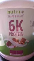 Mängden socker i 6K protein nougat choc nut