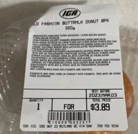 Mängden socker i Old fashioned donuts