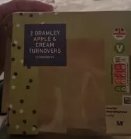 Mängden socker i 2 Bramley apple & Cream turnovers