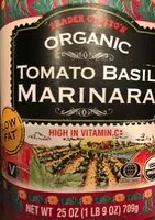 Mängden socker i Tomato Basil Marinara sauce