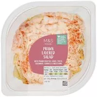 Mängden socker i Prawn layered salad