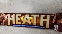 Mängden socker i Heath bar standard
