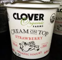 Mängden socker i Cream on Top strawberry Organic Yogurt