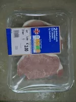 Mängden socker i 2 british pork boneless loin steaks