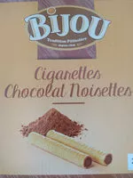 Mängden socker i Cigarettes Fourrées Chocolat Noisettes