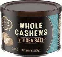 Mängden socker i Large whole cashews with sea salt