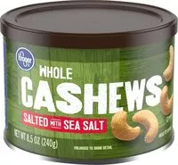 Mängden socker i Whole salted cashews