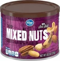 Mängden socker i Salted mixed nuts