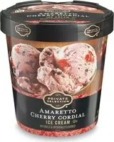 Mängden socker i Amaretto cherry cordial ice cream