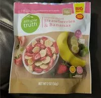 Mängden socker i Freeze dried strawberries & bananas