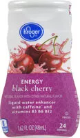 Mängden socker i Black cherry energy liquid water enhancer