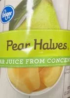 Mängden socker i Pear halves juice from concentrate