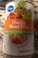 Mängden socker i Chunky mixed fruit in pear juice from concentrate