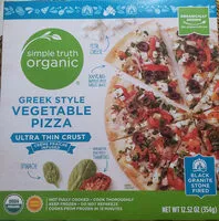 Mängden socker i Organic ultra thin crust greek style vegetable pizza