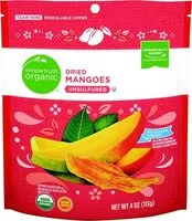 Mängden socker i Dried mangos