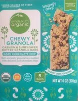 Mängden socker i Simple truth organic chewy granola bars