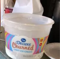 Mängden socker i Deluxe Churned Light Ice Cream
