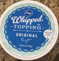 Mängden socker i whipped topping original