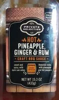 Mängden socker i Hot pineapple ginger rum craft barbecue sauce